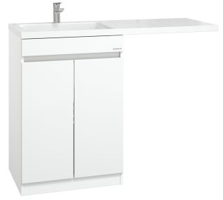 Напольная тумба под раковину для стиральной машины Onika Милтон Нова 105802 58см белый